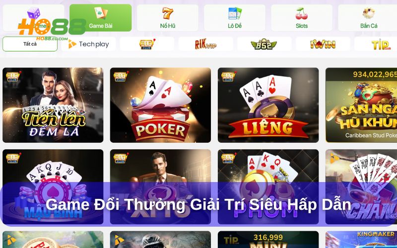 Sản phẩm game giải trí đa dạng